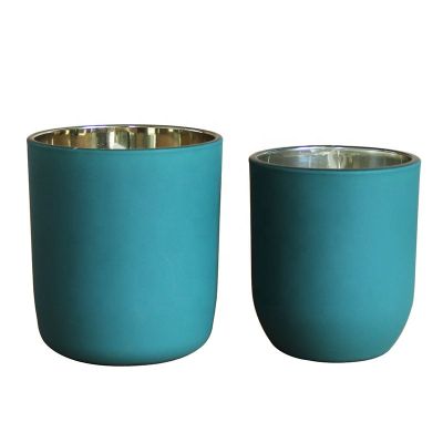 New glass candle jar candle holder with wooden lids