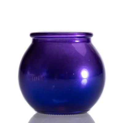 Wholesale Ball Shape Glass Jars 100ml 4oz Glass Candle Holder Candle Container
