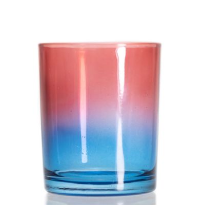 Hot Sell Glass Wedding Candle Holder 190ml Coloured Candle Jar For Scented Candle
