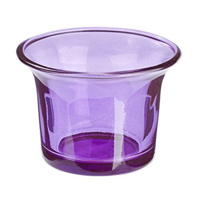 tea light votive glass candleholder colored round glass tealight