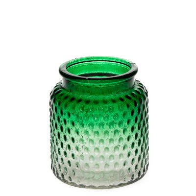Wedding Home Decorative Large Round 350ml Candle Jar Green 12 oz Glass Candle Holder