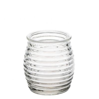 Wholesale Luxury Home Decor Candle Holder Container 160ml Clear Empty Candle Jar