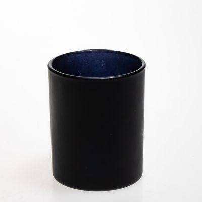 Fragrance Gift Packaging Matte Black 130 ml Round Candle Jar Cylinder 200ml Aroma Reed Diffuser Glass Bottle