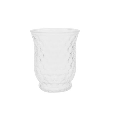 12oz 350ml Customized Color Unique Hurricane Crystal Glass Candle Vessels Luxury for Candles