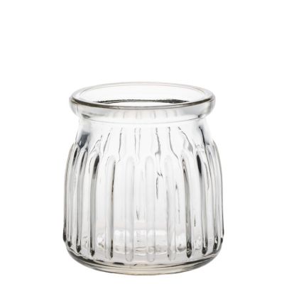 Rapid Delivery OEM Customized Clear Candle Jar Empty Round Modern Candle Glass Holder