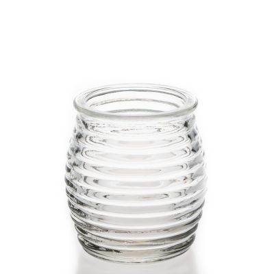 Excellent Quality 160ml Transparent Empty Fancy Decorative Candle Glass Holder