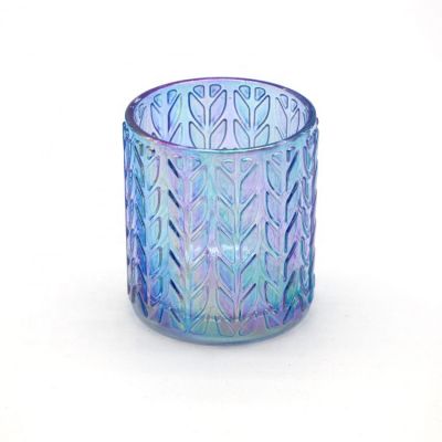 Modern Simplicity Multi-Colored Multicoloured Plating Beautifully Glass Home Decoration Candle Holder