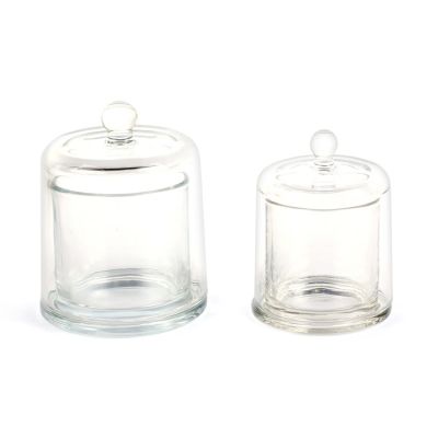 empty dust cover vintage candle jars with lid