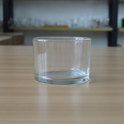 Large round heat resistant glass cup for candle glass bowl with 670ml capacity