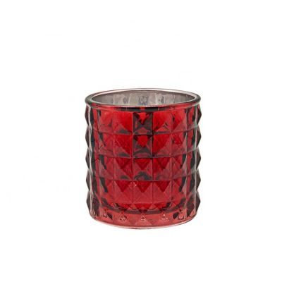 Suppliers Unique Vintage Luxury Colored Empty Glass Candle Jars With Lids 10oz glass candle jars