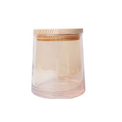 Wholesale Wedding Decoration Sprayed Colored Customized clear Glass Candle Jar