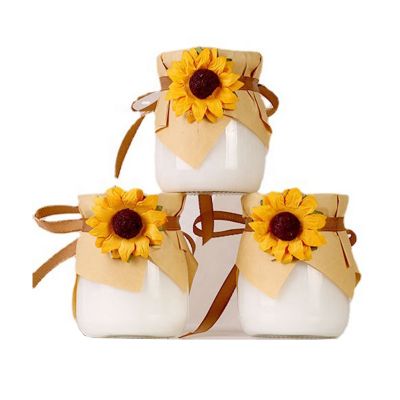 100ml 200ml 300ml Classical Glass candle holder pudding jar for home