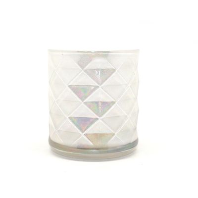 8OZ whiteglass candle holders glass