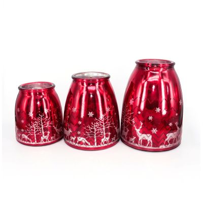 color glass candle holder for home