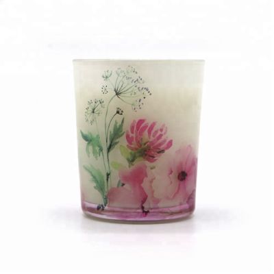 wholesale luxury candle glass jar glass candle holder