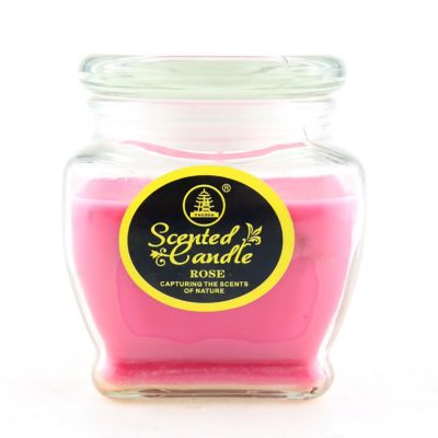 Home Decorative Scented Candles In Glass Jar With Lid