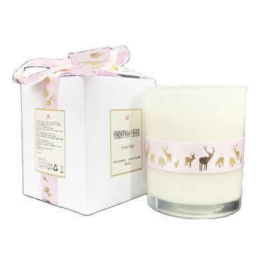 Luxury Scented White Glass Candle Jar