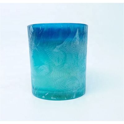 customization scented candle jars OEM color glass jars for candle making