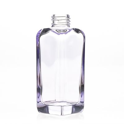 Rectangle Shape Reed Empty 150ml purple color Aromatherapy Empty Diffuser Glass Bottles