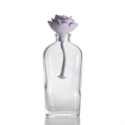 Home Fragrance Bottle Clear Empty Glass Aroma 190ml Reed Diffuser Glass Bottle