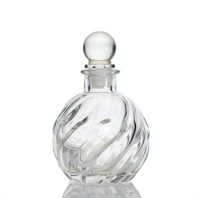 Home Aroma Bottle Glass Pineapple Shaped Clear Reed Empty 100ml Diffuser Bottle With Cork