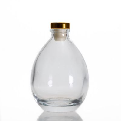 Wholesale Air Fresh 250ml Aroma Clear Reed Diffuser Glass Bottle With Stopper