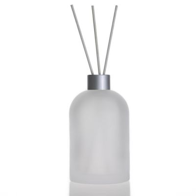 Luxury Bottle Glass Aromatherapy 350ml Reed Empty Matte White Essential Oi Diffuser Bottle