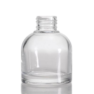 Custom 100ml Aroma Diffuser Bottle Round Clear Empty Diffuser Oil Bottle