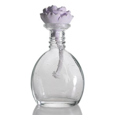 Factory Directly Fragrance Clear Bottles Glass 110ml Reed Diffuser Oil Bottle