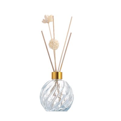 Engraving Carving Fragrance Aroma Reed Diffuser Bottles Aromatherapy Oil Glass Bottle