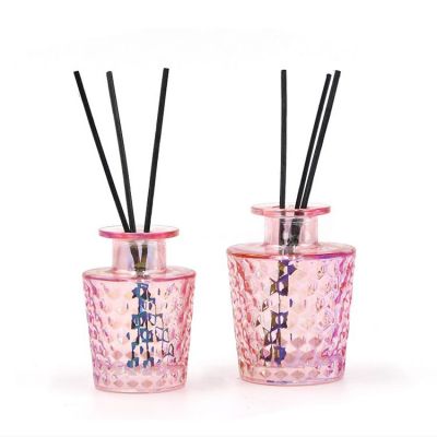 200ml Pink color aroma glass reed diffuser bottle
