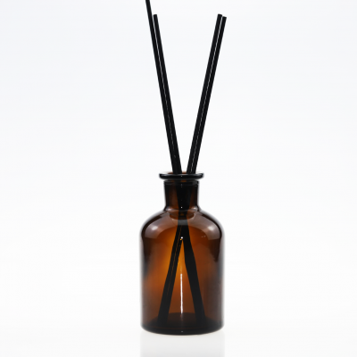 100ml hot sale amber aroma reed diffuser glass bottle wholesale