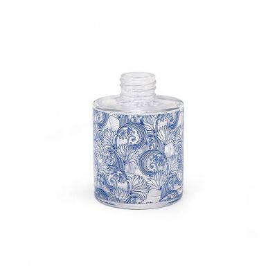 New Design Luxury Round Reed Diffuser Glass Bottle