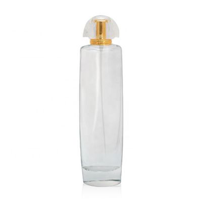 Custom 100ml OEM luxury cosmetic packaging transparent empty glass perfume bottle with luxury sprayer