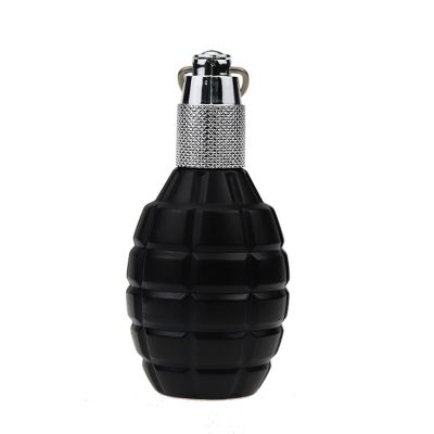 Grenade Shaped 100ML Black Great Quality Perfume Bottle For Men