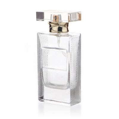 Customized Wholesale Luxury Woman Square Spray Glass Perfume Bottle 60ml