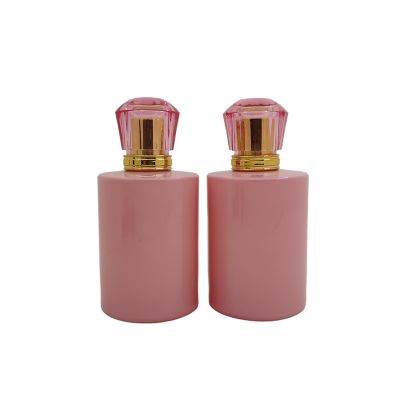100ml pink perfume bottle glass fragrance color empty luxury Hot sale products