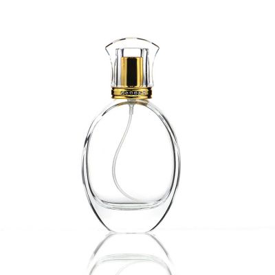Wholesale Stock 50ml Empty Perfume Refillable Glass Spray Bottle Transparent Clear Glass Perfume Bottles