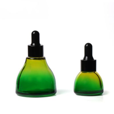 New Style Fancy Painting 100ml Round Glass Perfume Bottle With Dropper