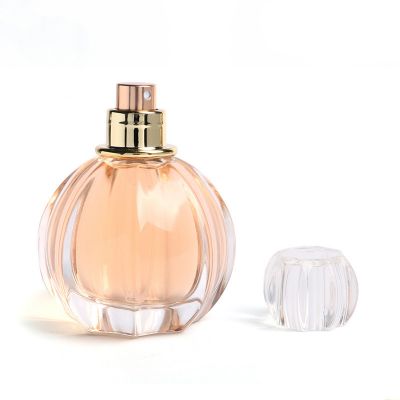 Cosmetic 30ml 50ml Refillable Roses Shape Glass Perfume Spray Bottle with Aluminum Spray Pump Cap With Packing