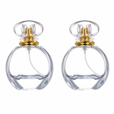 2021 Hot Sale Empty Glass 30ml 50ml 100ml Luxury Turkish Cry-stal Style Perfume Box And Bottle