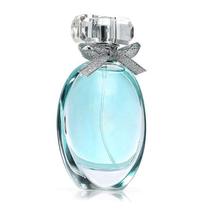 Wholesale customization empty clear 50ml beautiful large perfume bottle with cap