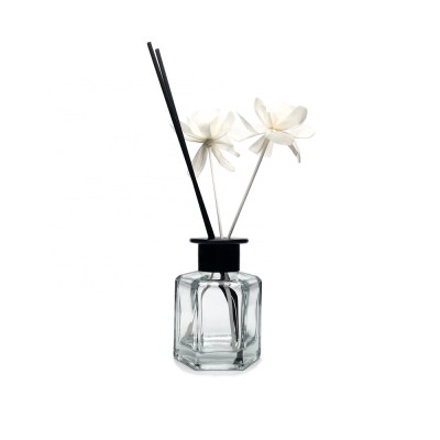 Factory Directly Fragrance Clear Bottles Glass 120ml Reed Diffuser Oil Bottle