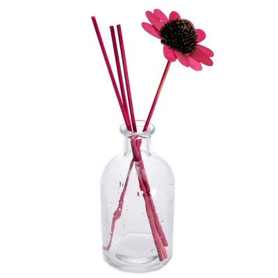 Wholesale Cheap Clear 250ml Reed Flower Diffuser Glass Bottles With Rattan Sticks