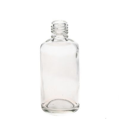 Class Design Clear Cylindrical 100ml Empty Flower Diffuser Glass Bottle For Air Fresh