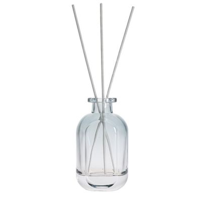 Excellent Quality 100ml Blue Empty Home Reed Diffuser Glass Bottle With Cork