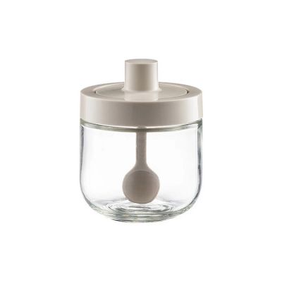 Kitchen Glass Seasoning Jar Spices Box Sugar Salt Oil Transparent Seasoning Organizer With Spoon Household Items Spice Box