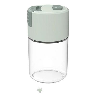 100ml Metered Salt Dispenser Measurable Control Salt Shaker Glass Seasoning Condiment Tank Transparent Salt Control Bottle