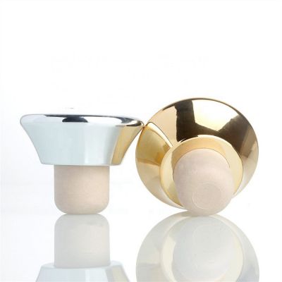 gold color silver color synthetic cork bottle stopper Phenolic Resin top cap