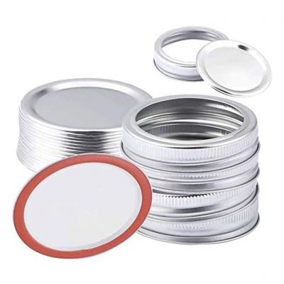 2021 Newest Reusable Canning Lids Flip Cap Lid Cover with Leak-Proof Seal for glass Jars Canning Jars